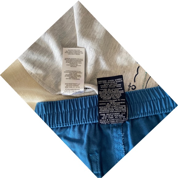 Short Set Nautica 18 Mo 2 pc Whale in Vallarta Blue NWT - Picture 7 of 10